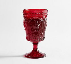 Santa Embossed Goblets