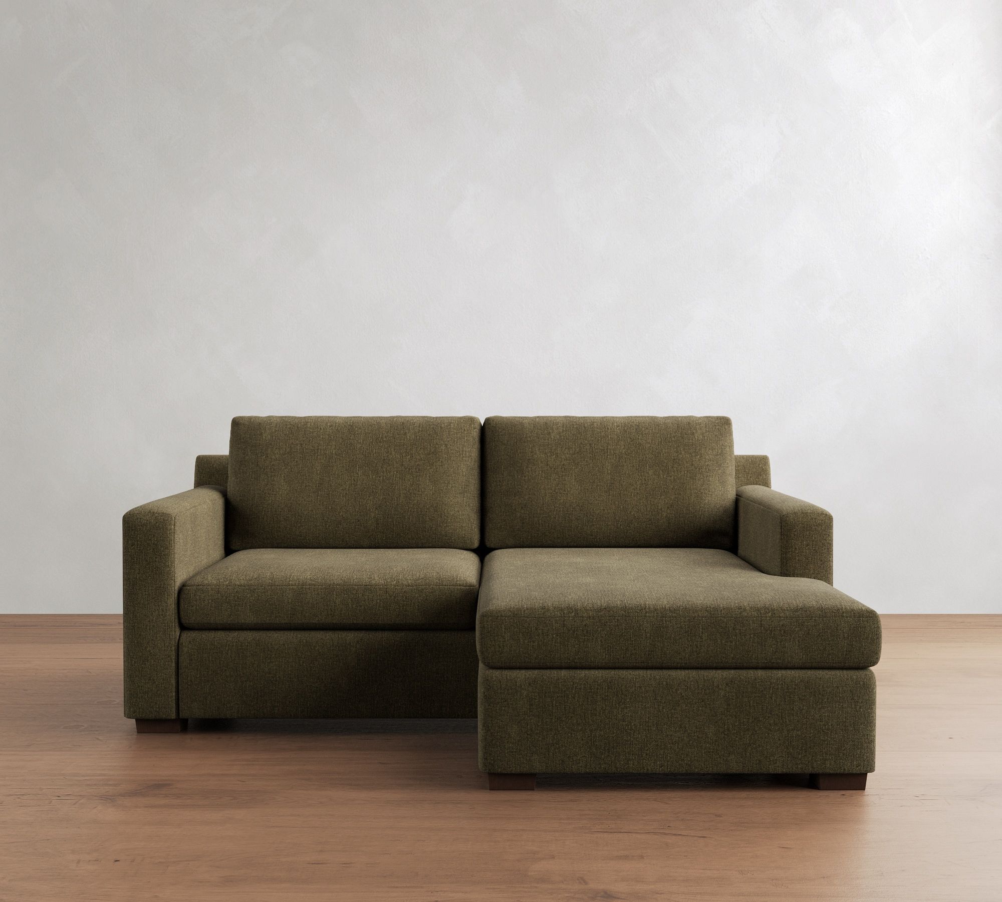 Shasta Square Arm Reversible Chaise Sectional (83"&ndash;84")