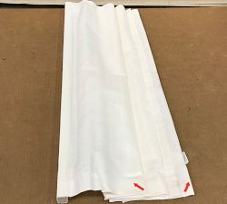 Open Box: Emery Linen Cordless Roman Shade, Light Filtering (32" W x 48" L) - White