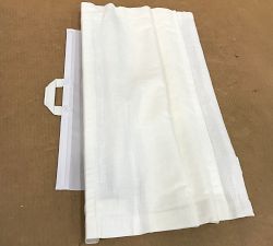 Open Box: Emery Linen Cordless Roman Shade, Light Filtering (26" W x 48" L) - White