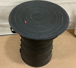 Open Box: Frog Drum Outdoor Side Table (20"Diam.) - Antique Bronze