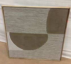 Open Box: Geometric Fabric Wall Art (37" SQ.)
