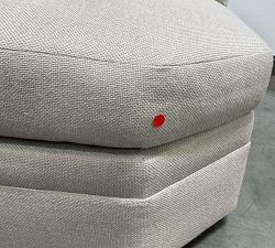 Open Box: Pearce Modern Upholstered Wedge - Performance Chateau Basketweave Oatmeal