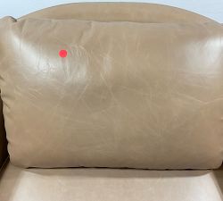 Open Box: Remmy Leather Swivel Armchair - Churchfield Taupe