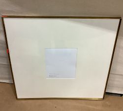 Open Box: Stowe Modern Metal Frames (25" x 25" (8"x10" Opening) - Brass