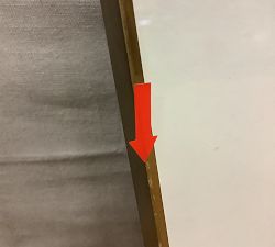 Open Box: Stowe Modern Metal Frames (25" x 25" (8"x10" Opening) - Brass
