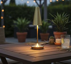 Wrigley Metal LED Cordless Rechargeable Table Lamp (14")