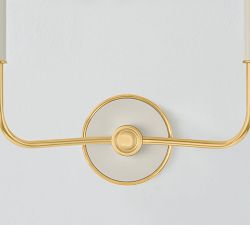 Lewis Metal Double Sconce (16")