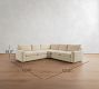 Pearce Modern Square Arm Deep Seat 3-Piece L-Shaped Sectional (123")