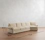 Pearce Roll Arm Deep Seat Cuddle Chaise Sectional (142"&ndash;172")