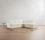 Pearce Square Arm Deep Seat Slipcovered 3-Piece Bumper Sectional (123")