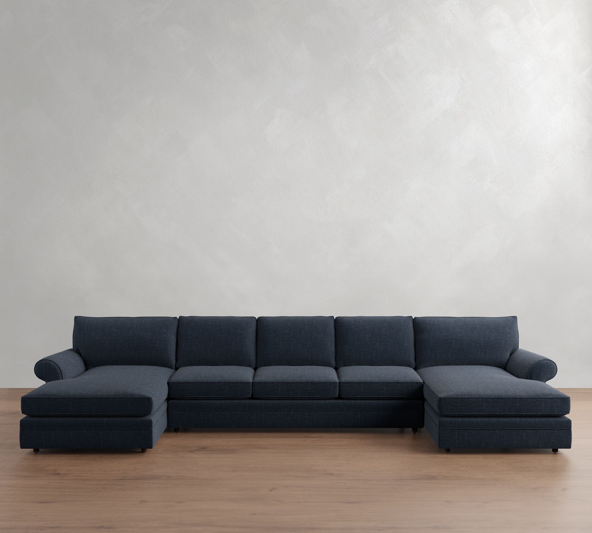 Pearce Roll Arm Double Chaise Sectional (136"&ndash;186") - thumbnail 2