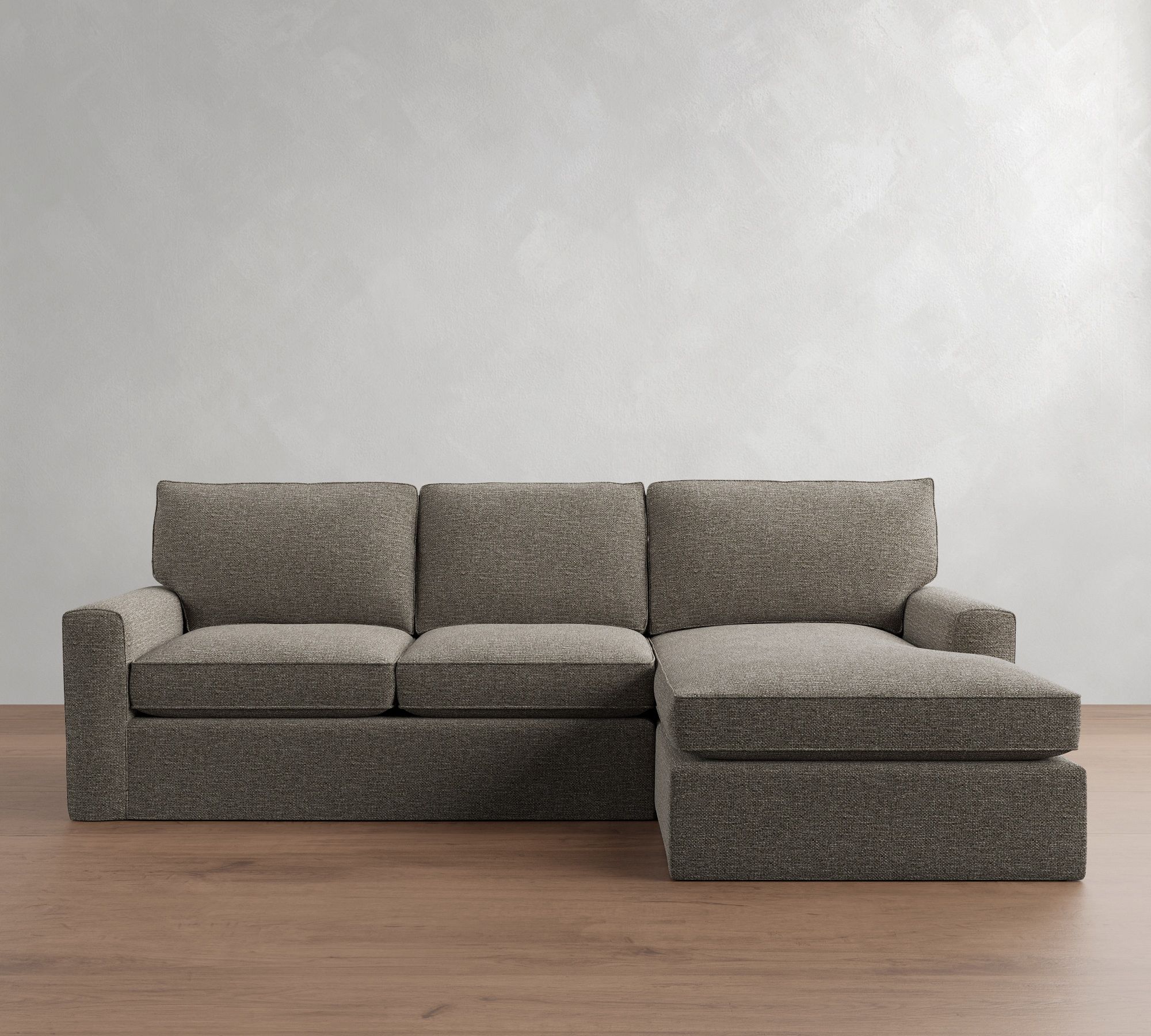 Pearce Square Arm Slipcovered Chaise Sectional (101"&ndash;141") - thumbnail 6