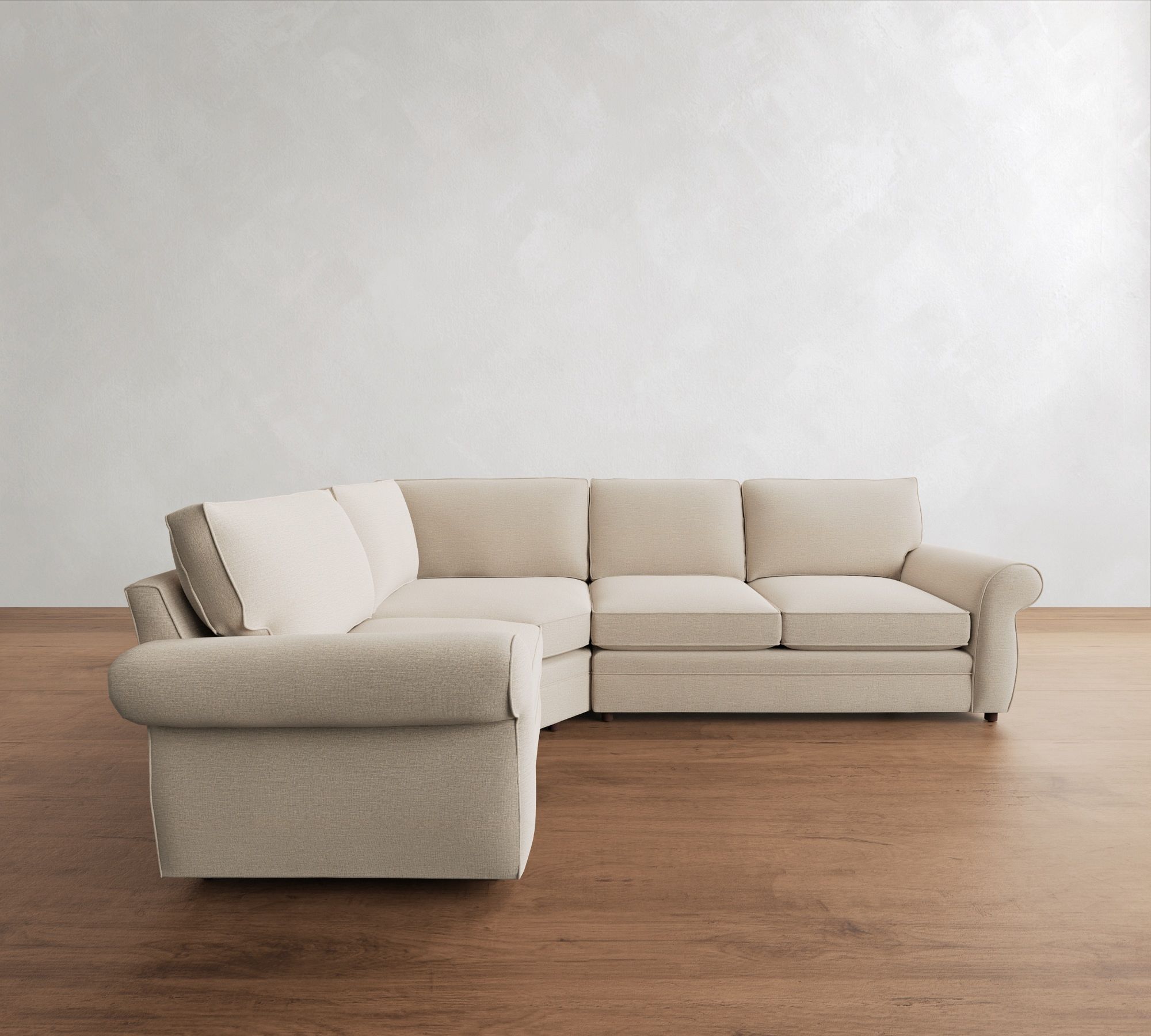 Pearce Roll Arm 3-Piece Wedge Sleeper Sectional (122") - thumbnail 7
