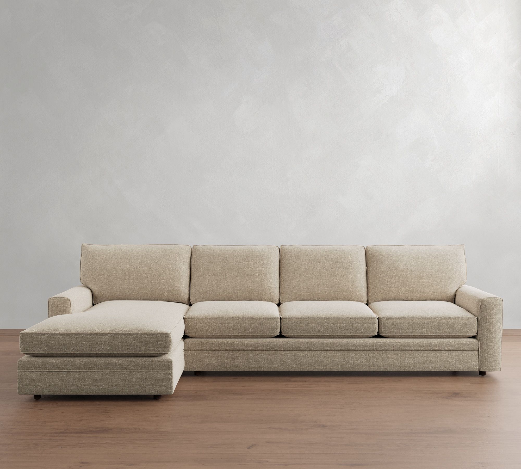 Pearce Square Arm Chaise Sectional (101"–141") - thumbnail 4