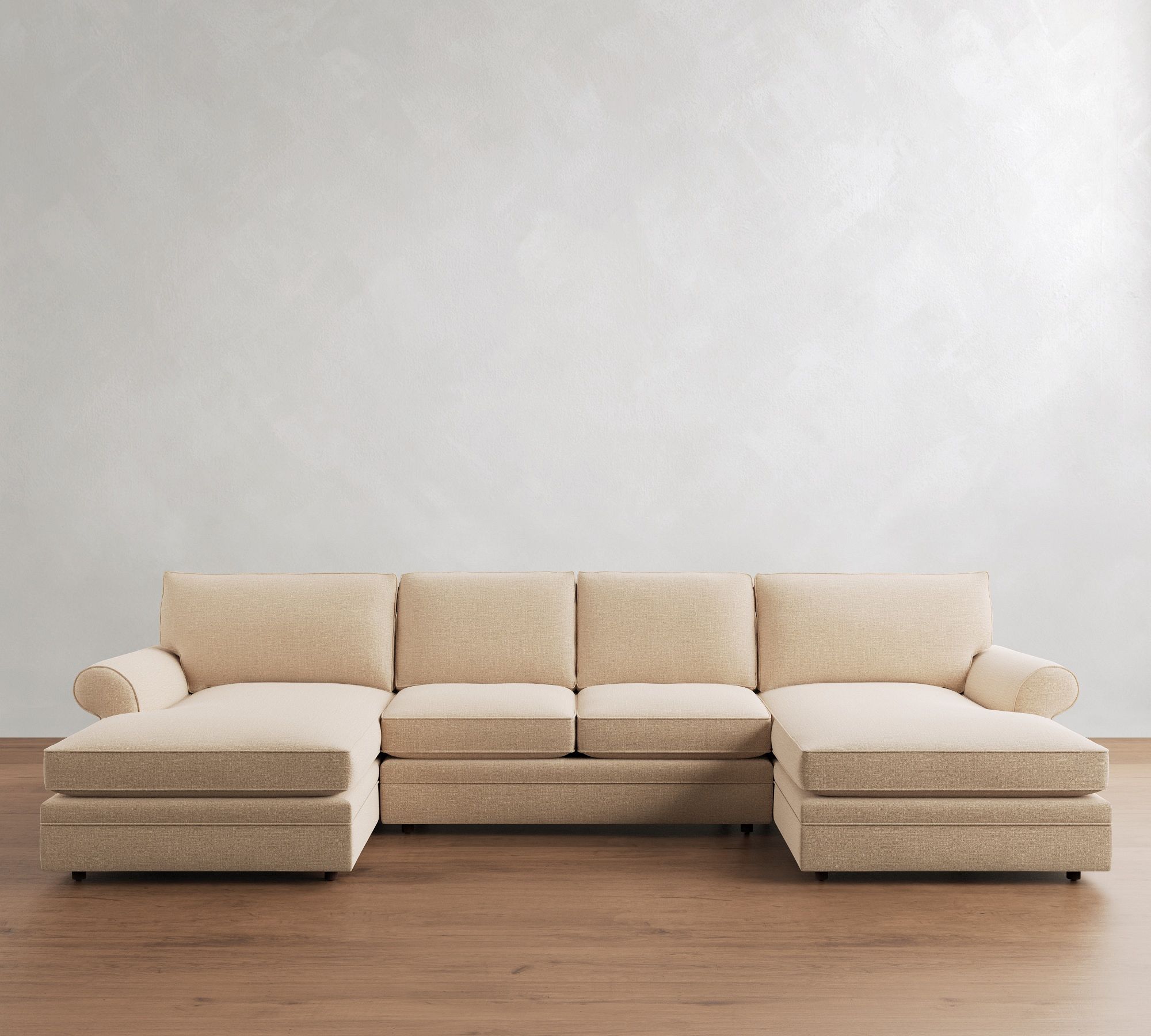 Pearce Roll Arm Double Chaise Sectional (136"&ndash;186") - thumbnail 6