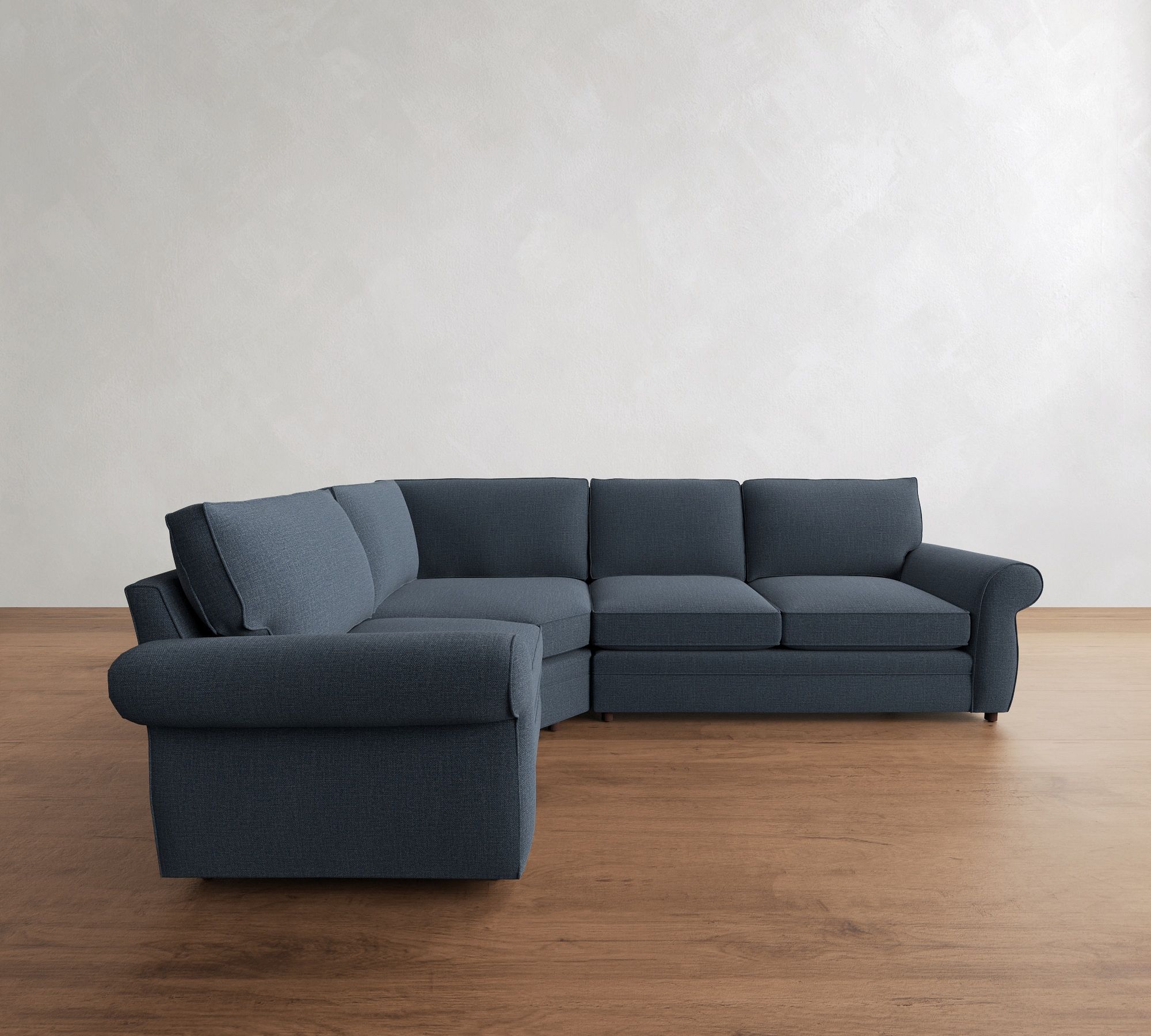 Pearce Roll Arm 3-Piece Wedge Sleeper Sectional (122") - thumbnail 9