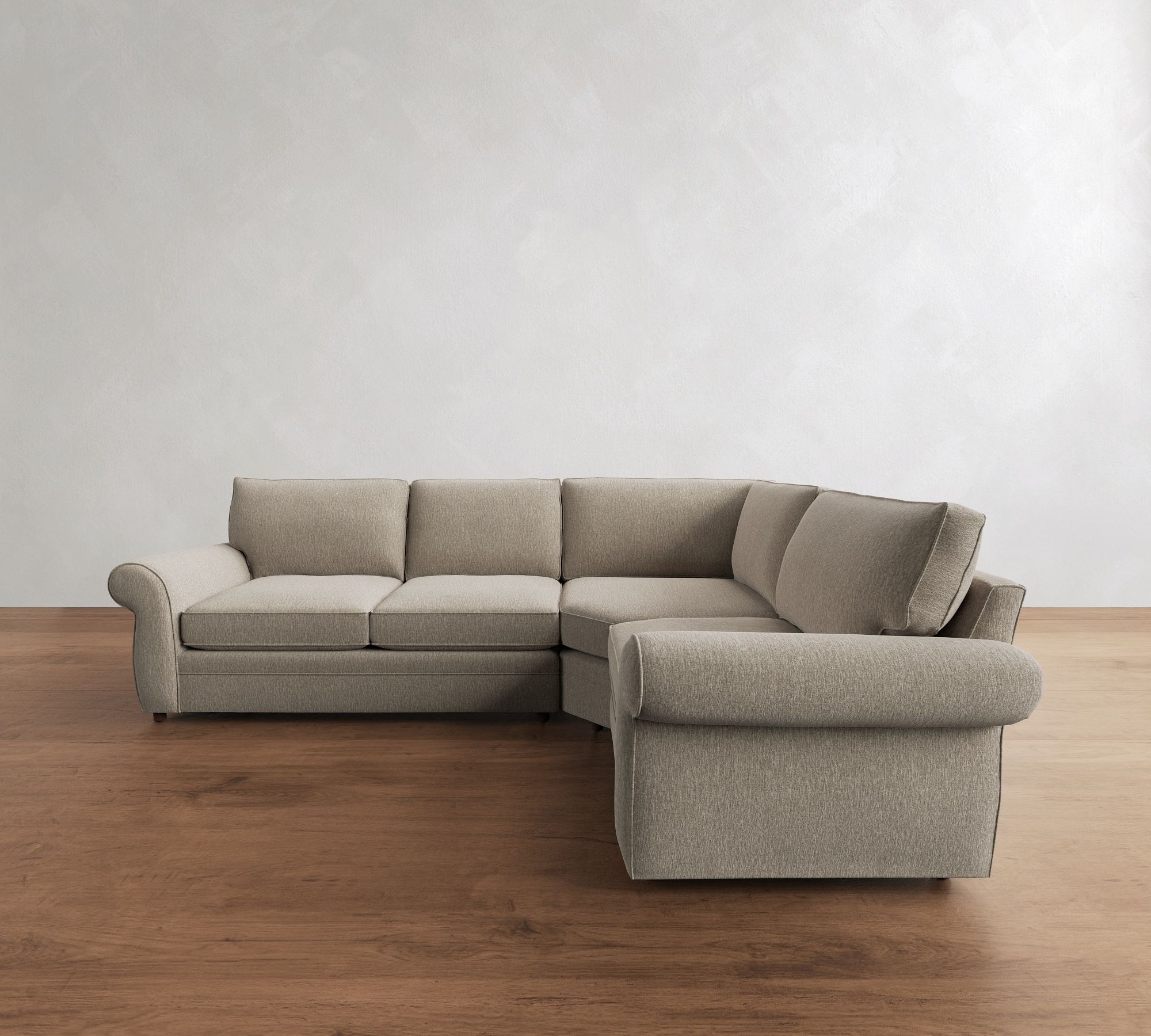 Pearce Roll Arm 3-Piece Wedge Sleeper Sectional (122") - thumbnail 6