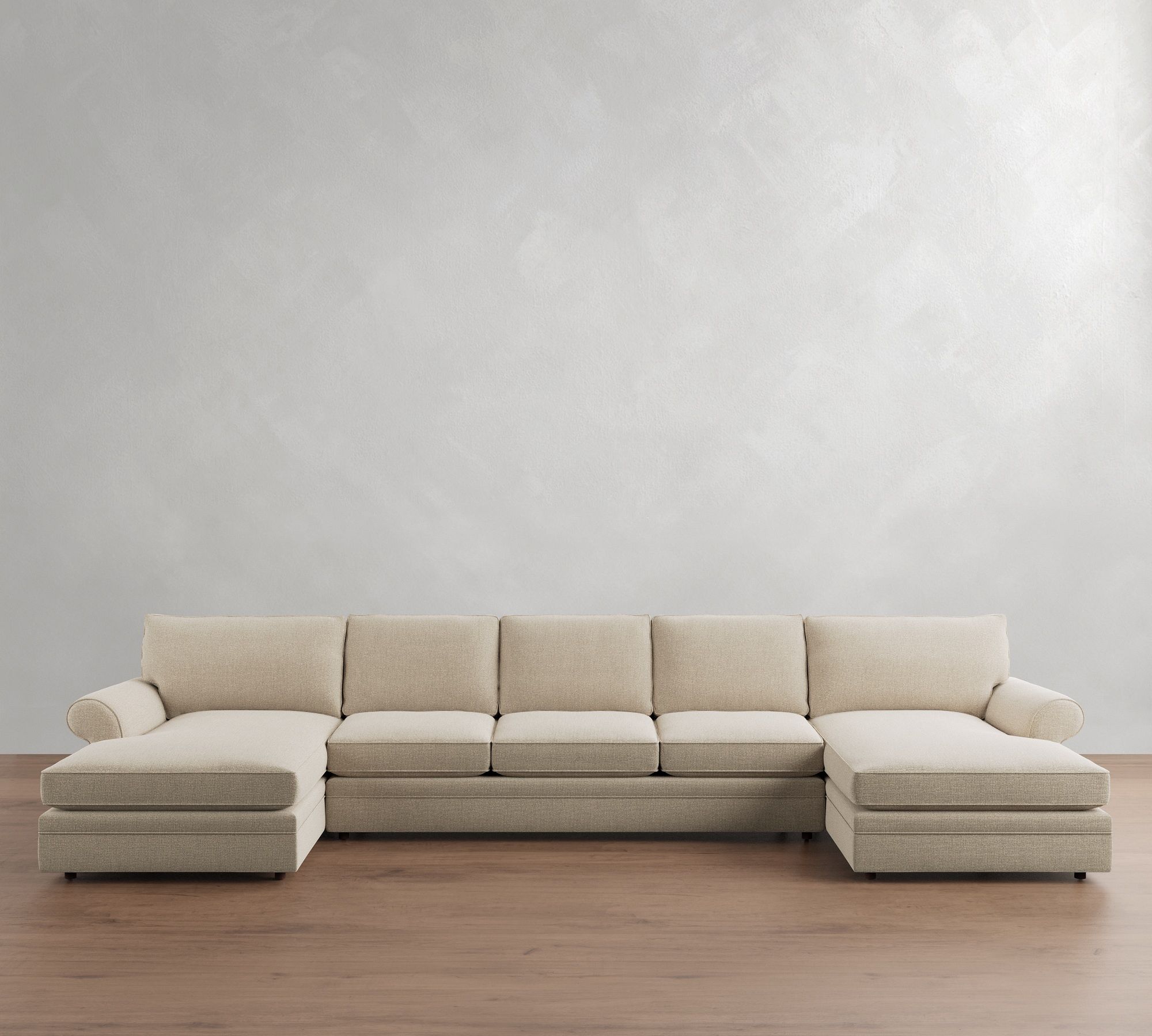Pearce Roll Arm Double Chaise Sectional (136"&ndash;186") - thumbnail 10