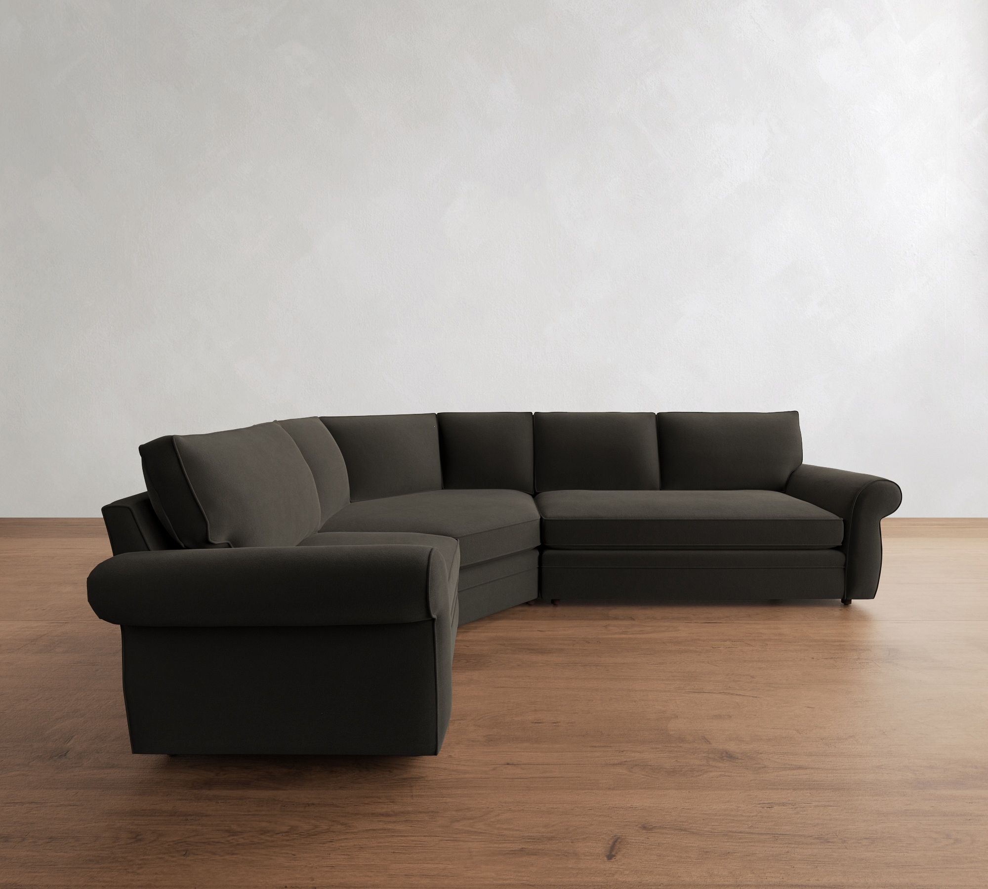 Pearce Roll Arm 3-Piece Wedge Sectional (122"–130") - thumbnail 7