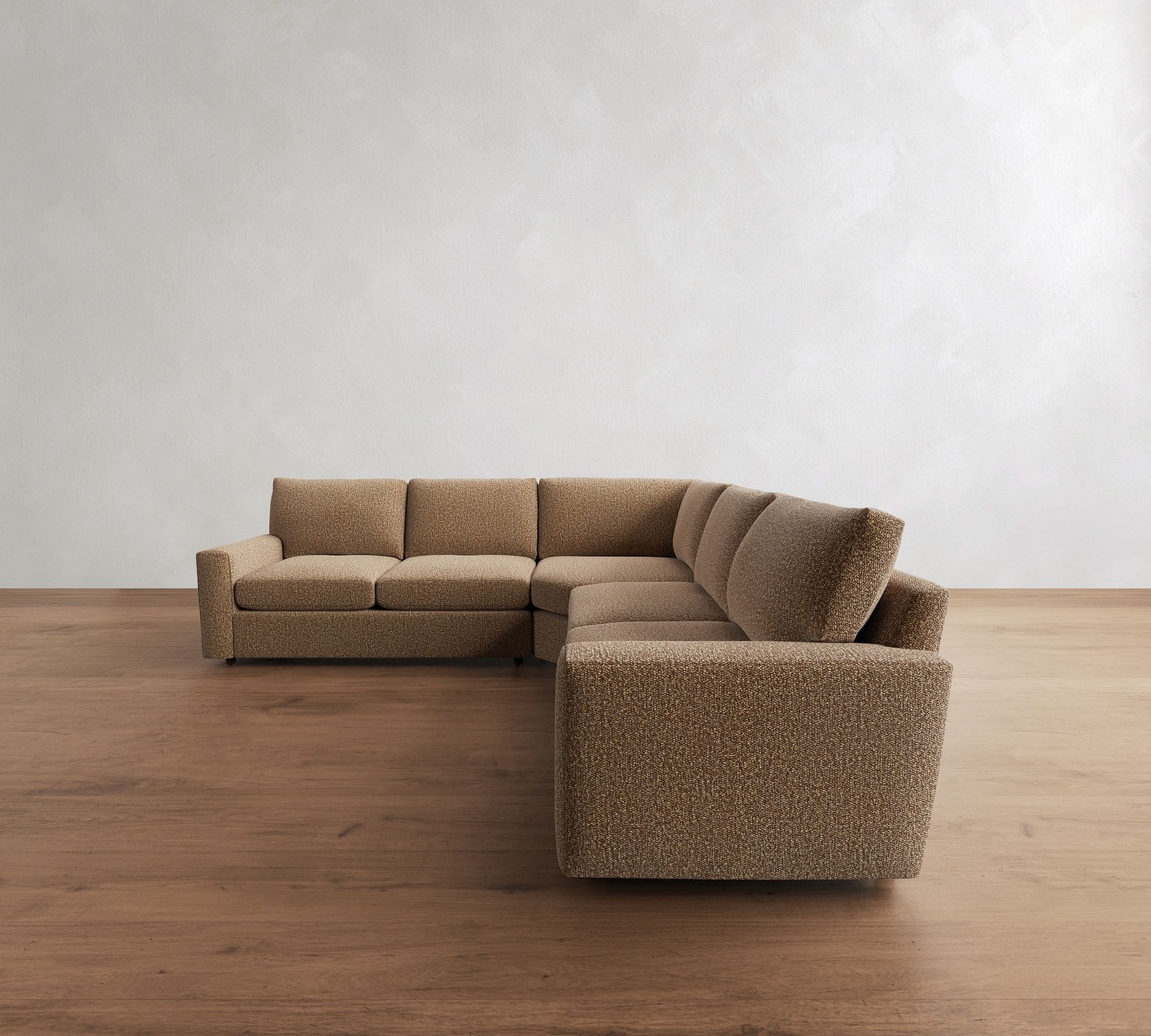 Pearce Modern Square Arm 3-Piece L-Shaped Sectional (118")