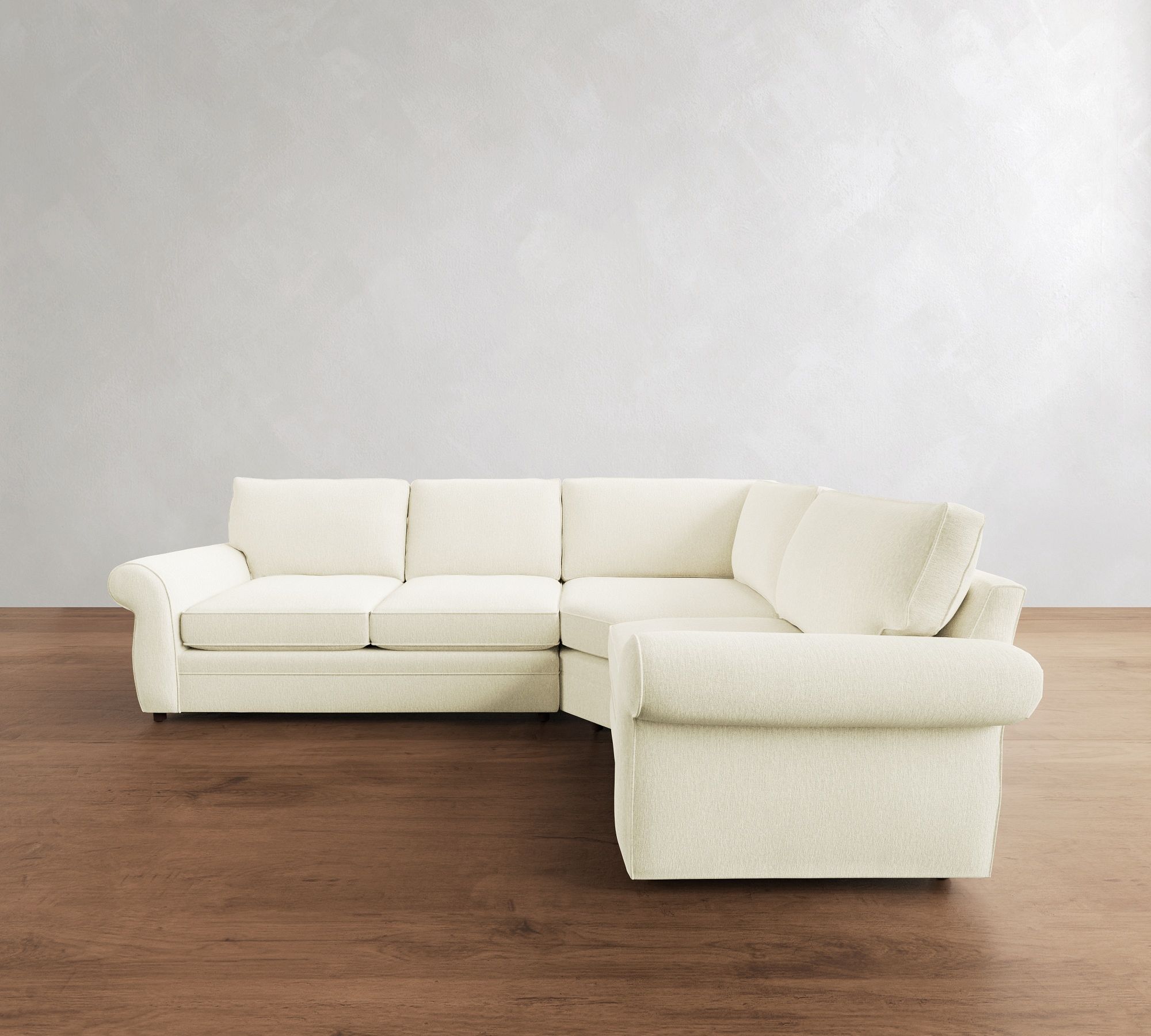 Pearce Roll Arm 3-Piece Wedge Sleeper Sectional (122") - thumbnail 2