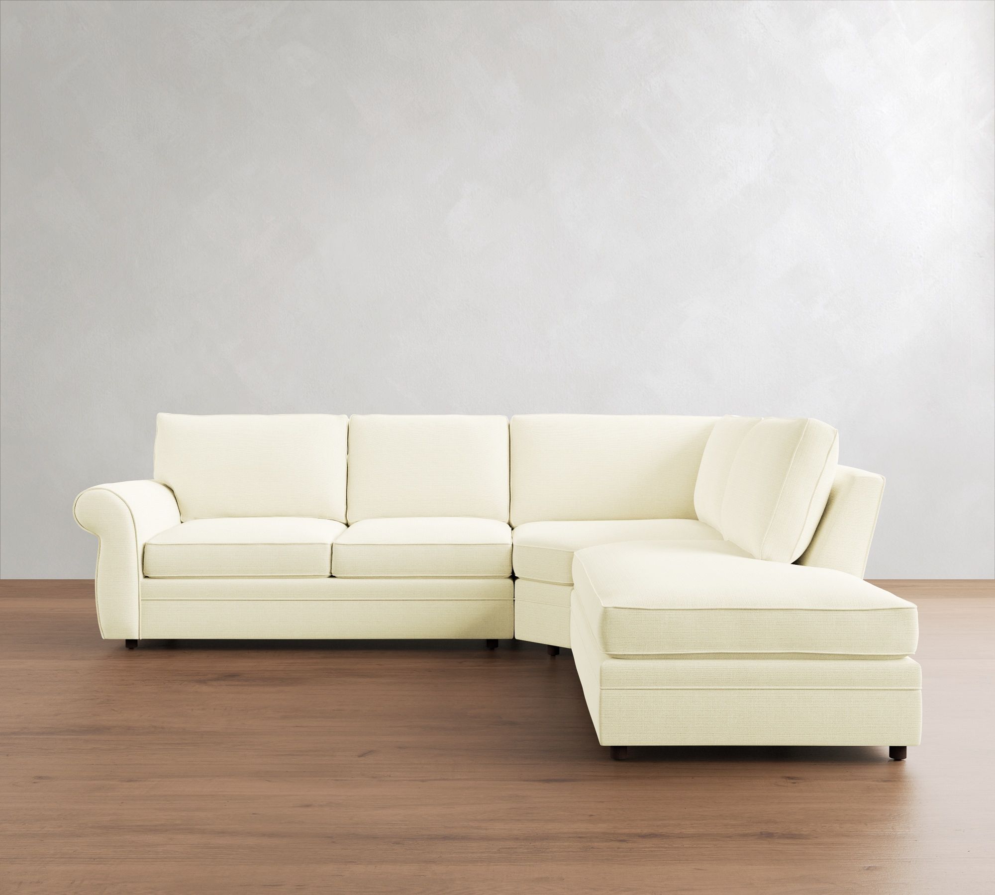 Pearce Roll Arm 3-Piece Bumper Sectional (122") - thumbnail 4