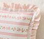 LoveShackFancy Floral Stripe Lumbar Pillow Cover