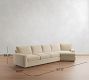 Pearce Square Arm Deep Seat Cuddle Chaise Sectional (137"&ndash;167")