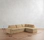 Sierra Slipcovered Return Bumper Sectional (126"&ndash;138")