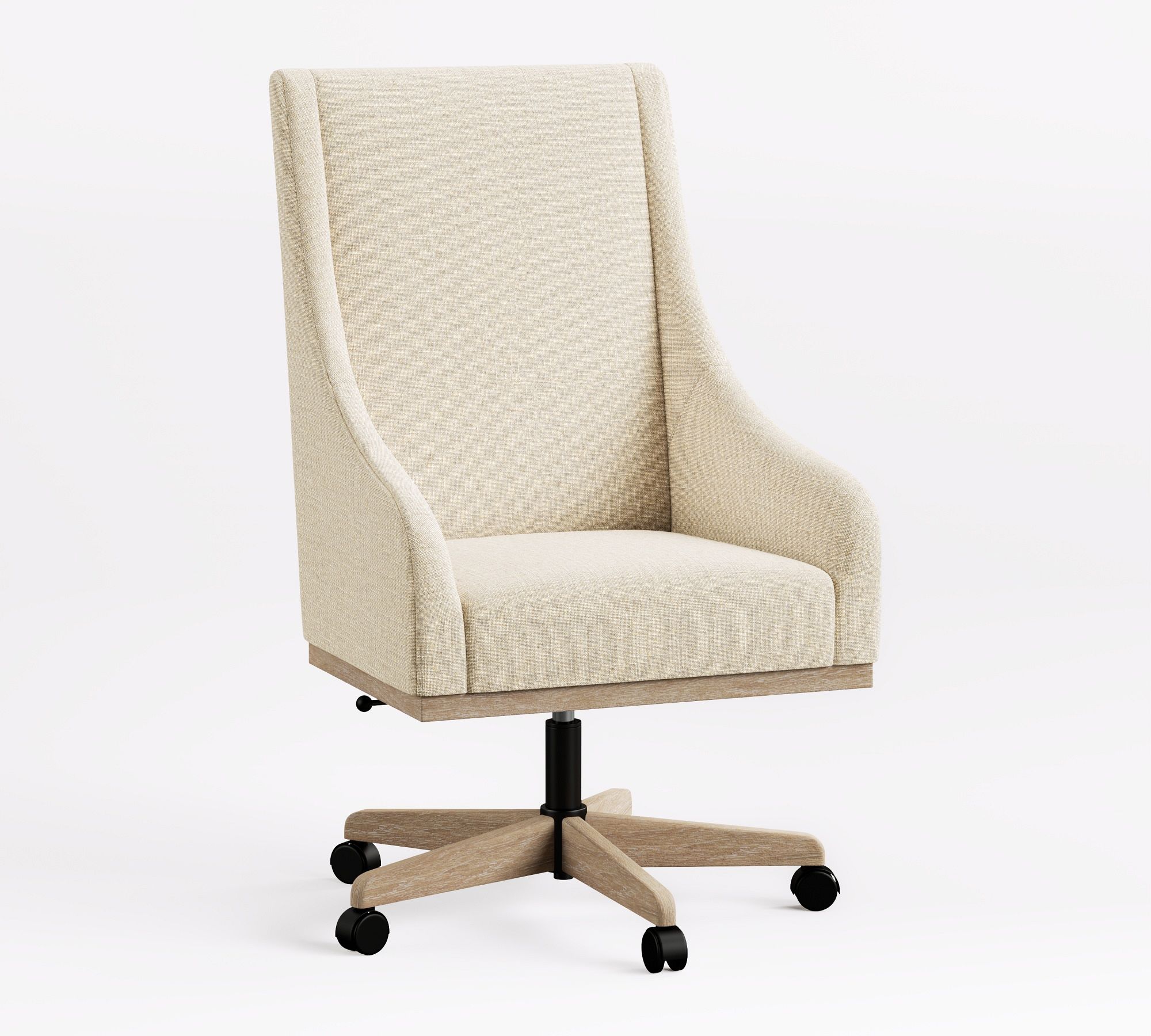 York Upholstered Swivel Desk Chair