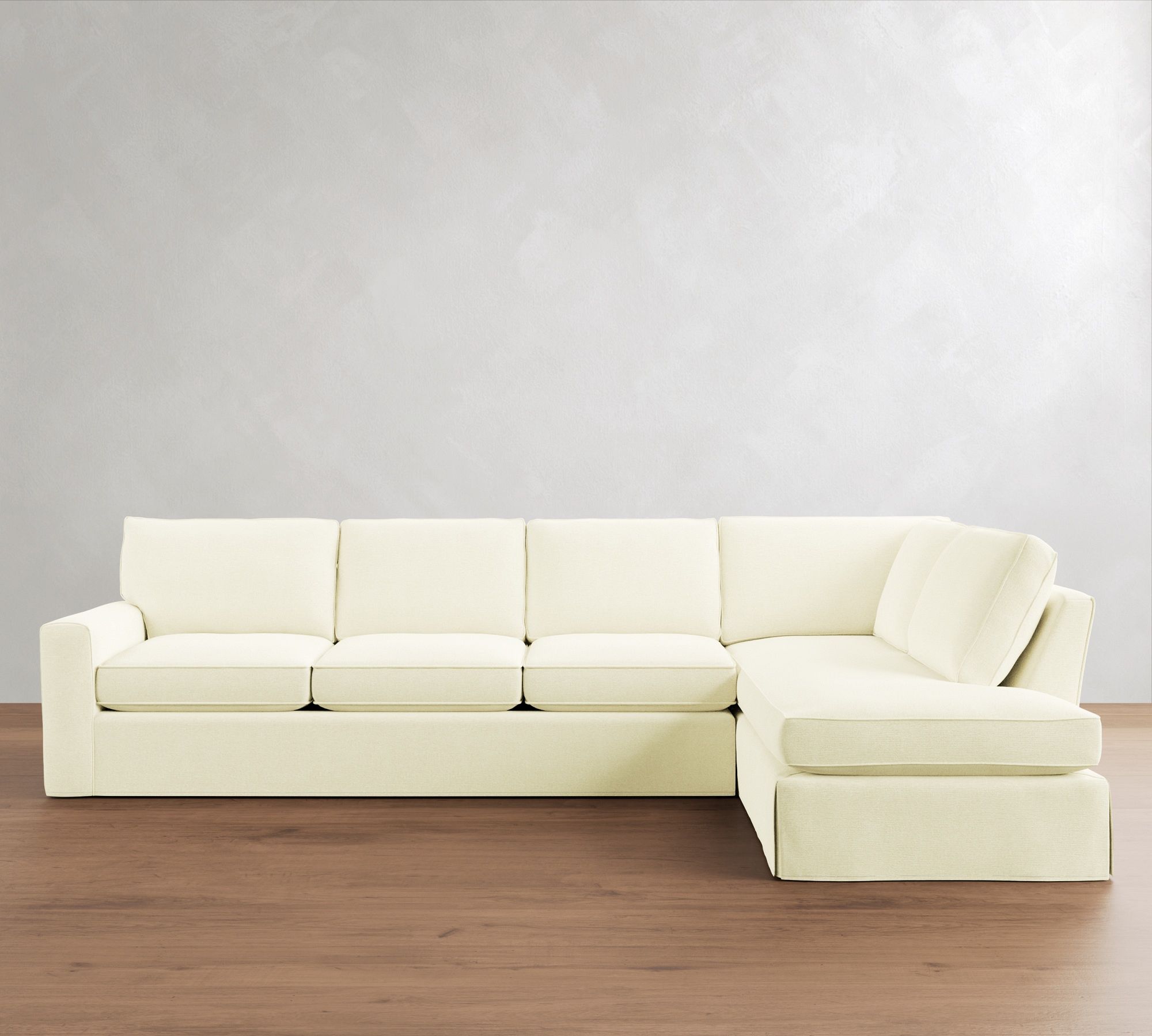 Pearce Square Arm Slipcovered Return Bumper Sectional (110"&ndash;140") - thumbnail 7