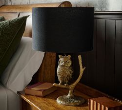 Figural Owl Table Lamp (23")