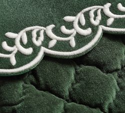 Heirloom Embroidered Velvet Stocking