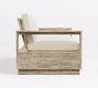Indio Eucalyptus Modern Platform Outdoor Sofa (77")