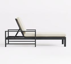 Indio Metal Outdoor Single Chaise Lounge