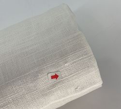 Open Box: Emery Linen Cordless Roman Blackout Shade (34"W x 64"L) - Ivory
