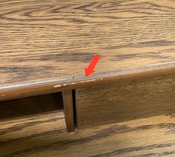Open Box: Fallon Writing Desk (48") - Dark Toasted Oak