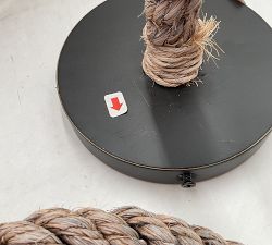Open Box: Flora Rattan Pendant, Large (23"Diam.) - White Washed