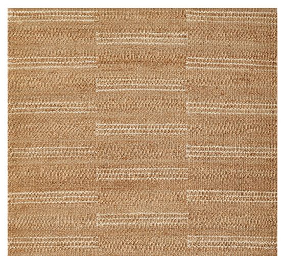 Erin Gates By Momeni Crescent Broken Striped Jute Rug by Pottery Barn