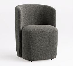 Open Box: Preston Upholstered Dining Chair - Heathered Chenille Charcoal
