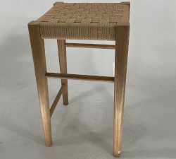Open Box: Fenton Small Space Woven Backless Counter Stool (24") - Seadrift