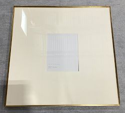 Open Box: Stowe Modern Metal Frame (25.5"SQ, 8" x 10" Opening) - Brass