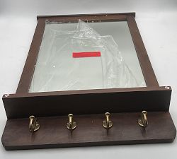 Open Box: Summerville Mirror with Hooks - Tuscan Brown
