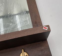 Open Box: Summerville Mirror with Hooks - Tuscan Brown