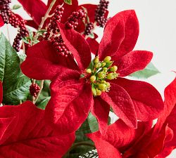 Faux Poinsettia &amp; Berry Bundle