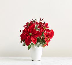 Faux Poinsettia &amp; Berry Bundle