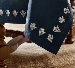 Kravet Floral Embroidered Tablecloth