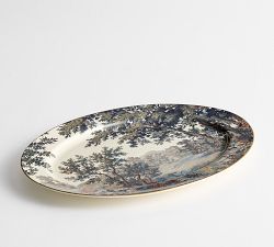 Kravet Folly Scenic Stoneware Serving Platter