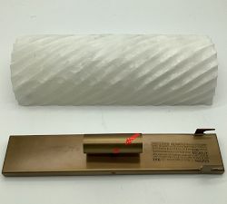 Open Box: Amalia Alabaster Fluted Sconce (15") - Alabaster &amp; Tumbled Brass